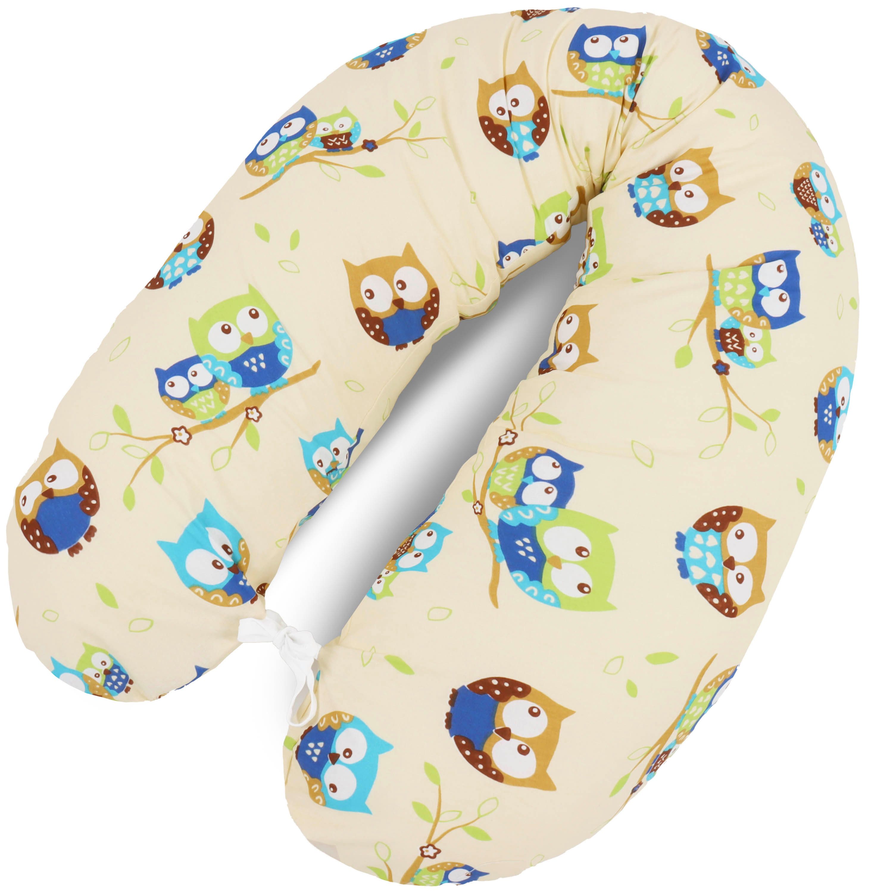 Amilian Stillkissen XXL 170 cm - Schwangerschaftskissen & Seitenschläferkissen mit Bezug, - Lagerungskissen - Nursing Pillow - Pregnancy Pillow, mit Füllung, Schlafkissen für Seitenlage - Körperkissen