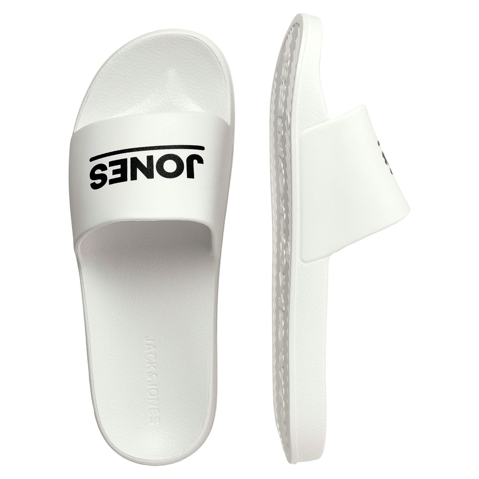 Jack & Jones JFWOLLIE Slider LN Badeschuh mit plakativem Markenschriftzug günstig online kaufen