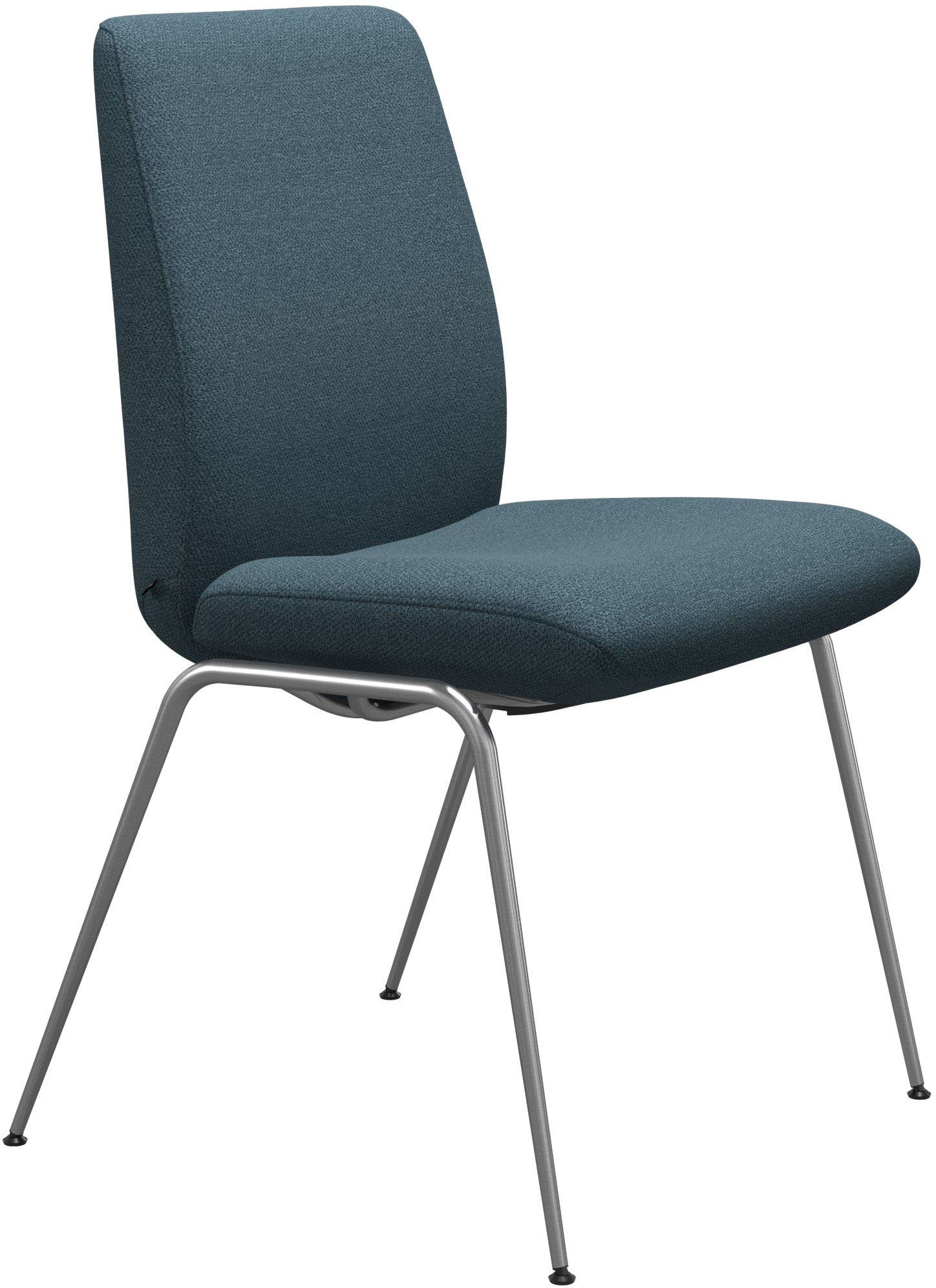 matt Back, mit Beinen aus Stahl L, Stressless® Chrom Laurel, Größe Polsterstuhl in Low