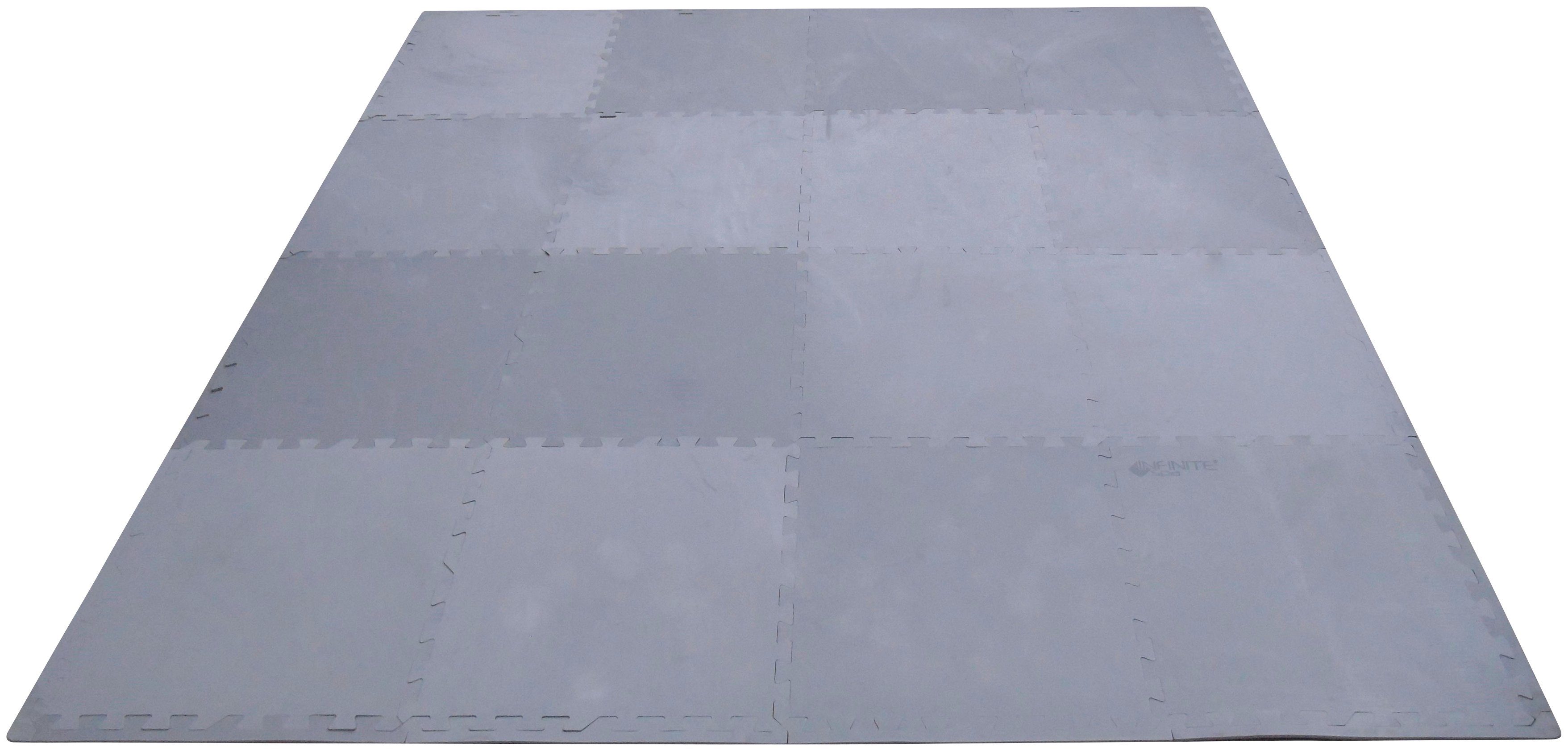 Infinite Spa Paket mit BxL: 16 Puzzle, IsoProtect Bodenschutzmatte Platten Randabschluss, cm 195x195 SPA
