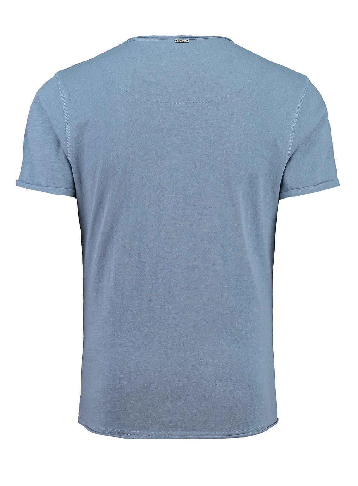 Key Largo T-Shirt Soda vintage Look uni Basic T00619 V-Ausschnitt unifarben günstig online kaufen