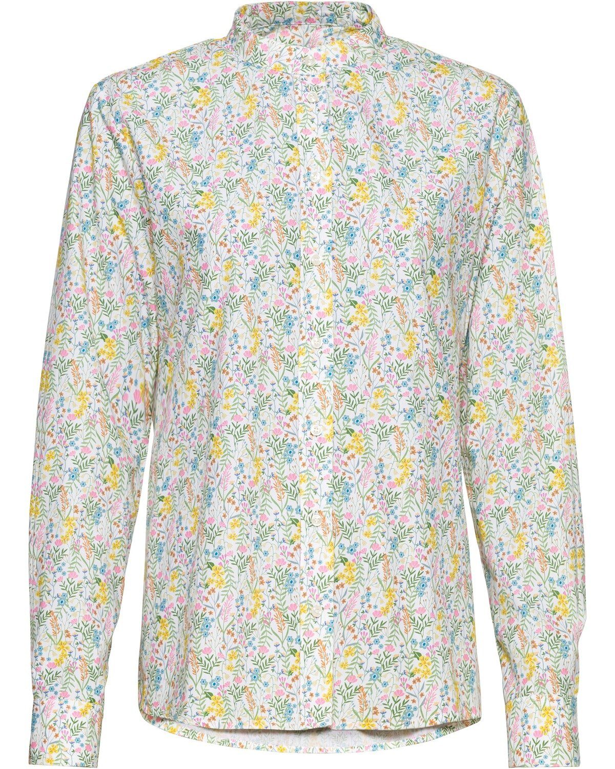 Hemdbluse Bluse mit Blumendruck