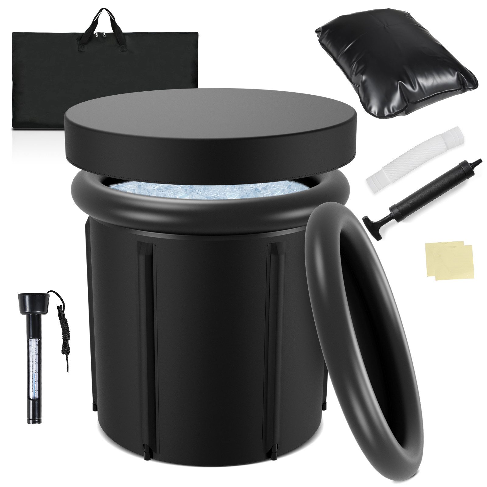 Clanmacy Whirlpoolmatte Eisbad Eisfass Badefass Cold Plunge zum Eisbaden 80 x 78 cm, (1-tlg)