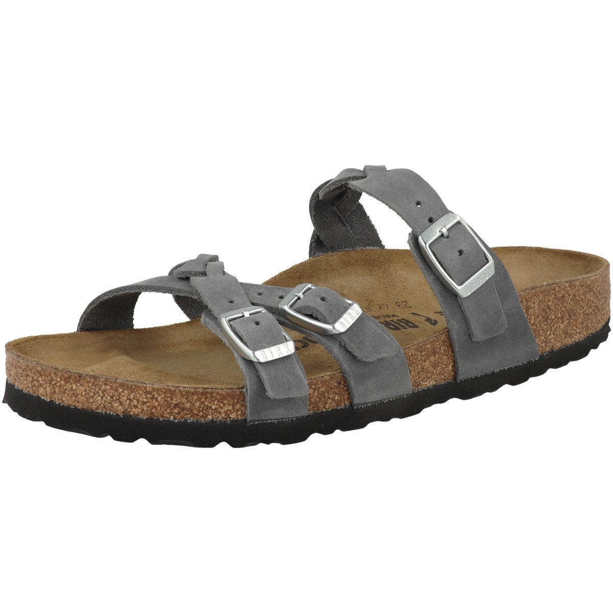 Birkenstock Franca Braided geöltes Naturleder schmal Damen Sandale Sandaletten, Sommerschuhe, Badeschuhe, Riemchen, Schlappen