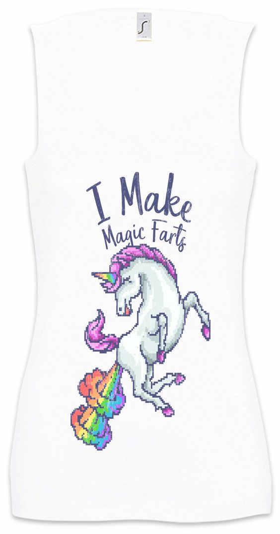 Tanktop I Make Magic Farts Ärmelloses Damen T-Shirt Geek Nerd Furzendes