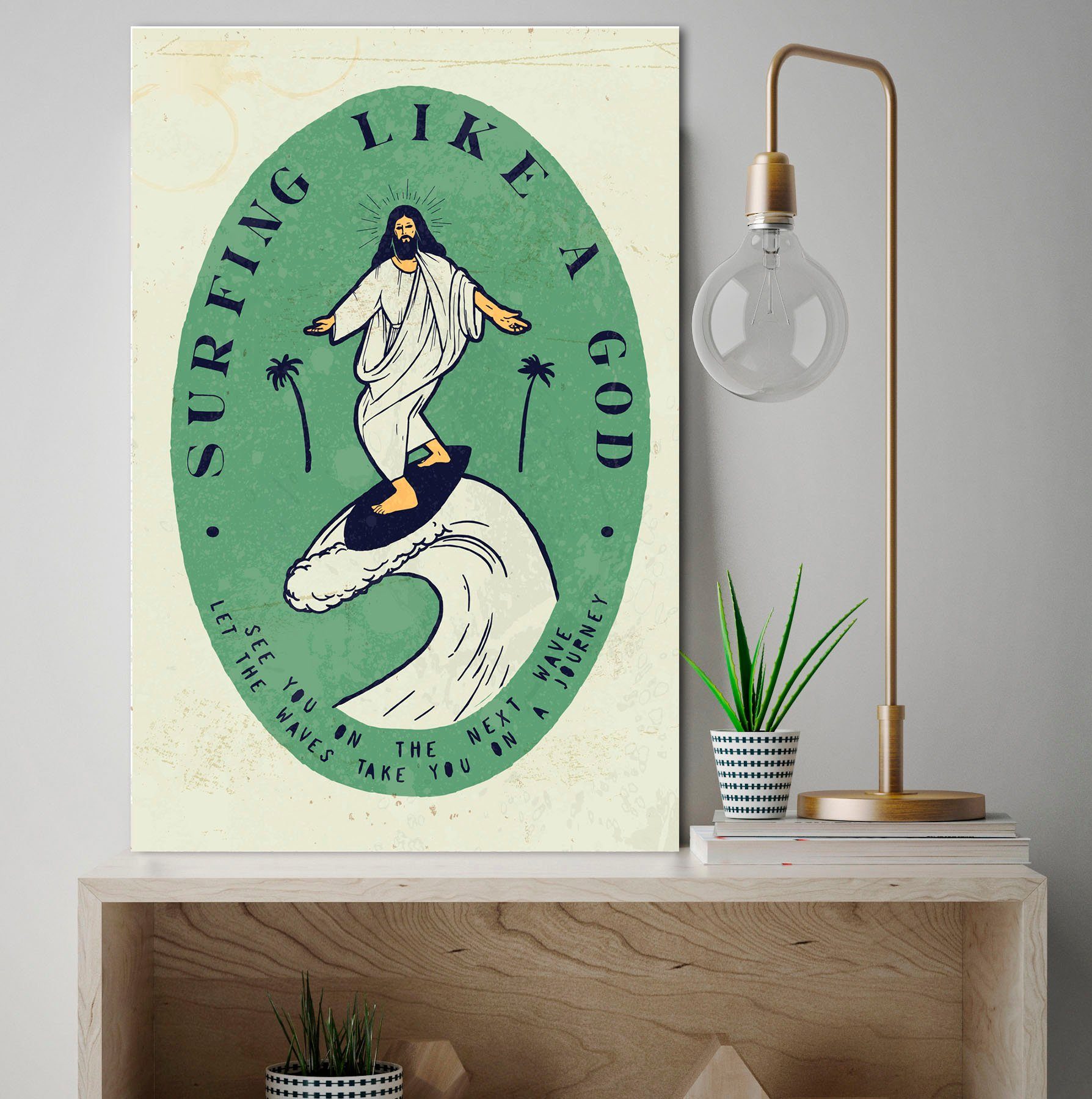 queence Metallbild Surf God, (1 St), Stahlschilder günstig online kaufen