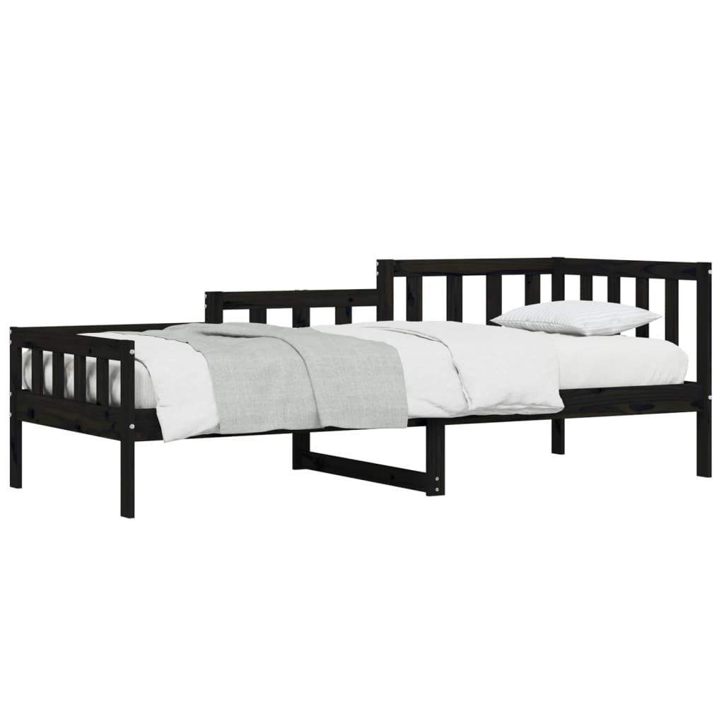 furnicato Bett Tagesbett Schwarz 90x190 cm günstig online kaufen