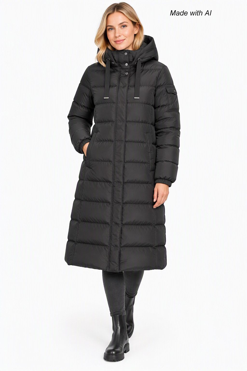 Fuchs Schmitt Steppmantel Fuchs Schmitt Steppmantel mit Kapuze Schwarz (1-tlg)