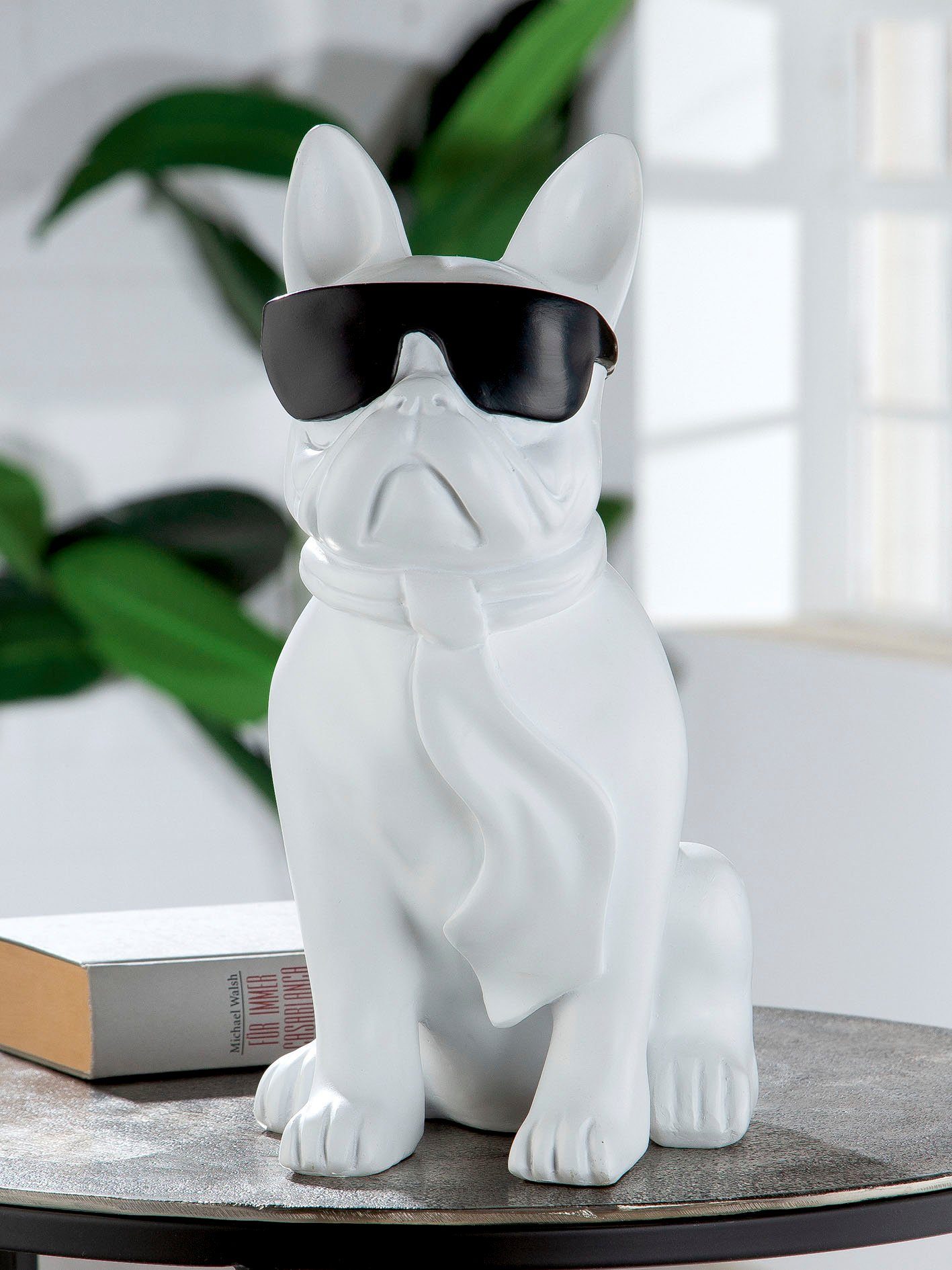 Casablanca by Gilde Tierfigur Mops Cool Dog sitzend (1 St) weiß