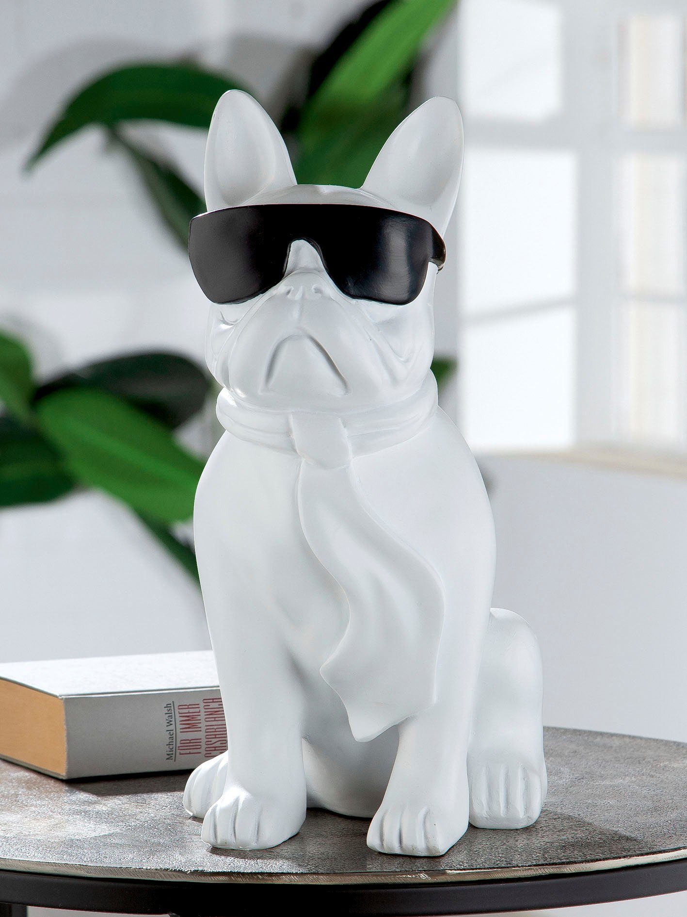 Casablanca by Gilde Tierfigur St) Mops Cool (1 weiß sitzend Dog