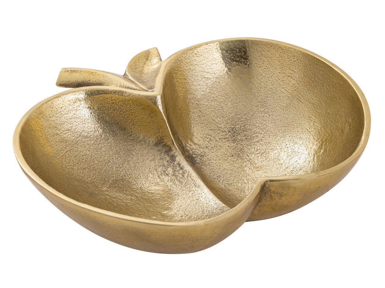 Dekoschale Apfel Schale Dekoschale Apple gold o. silber Aluminium