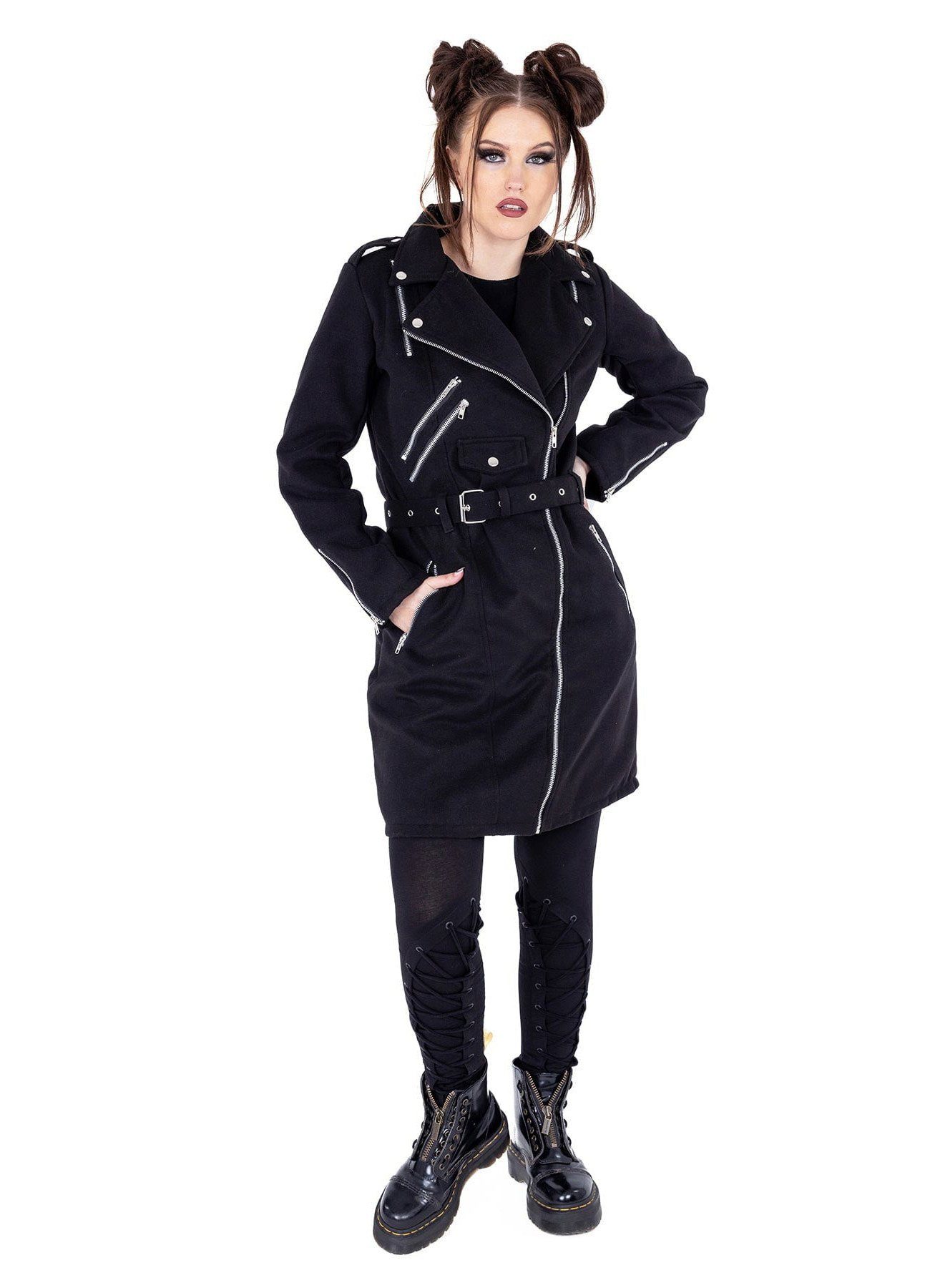 Vixxsin Kurzmantel Louella Coat Industrial Goth Cyber Punk