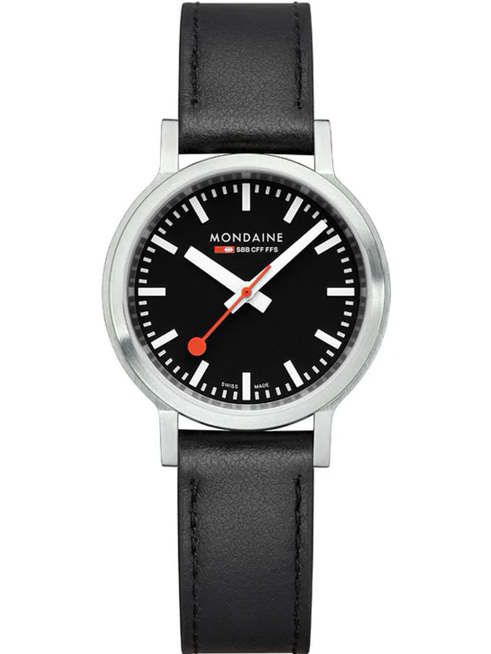 MONDAINE Quarzuhr Mondaine MST.34020.LBV.SET Damenuhr Stop2go 34mm 3ATM Mondaine MST.34020.LBV.SET Damenuhr Stop2go 34mm 3ATM