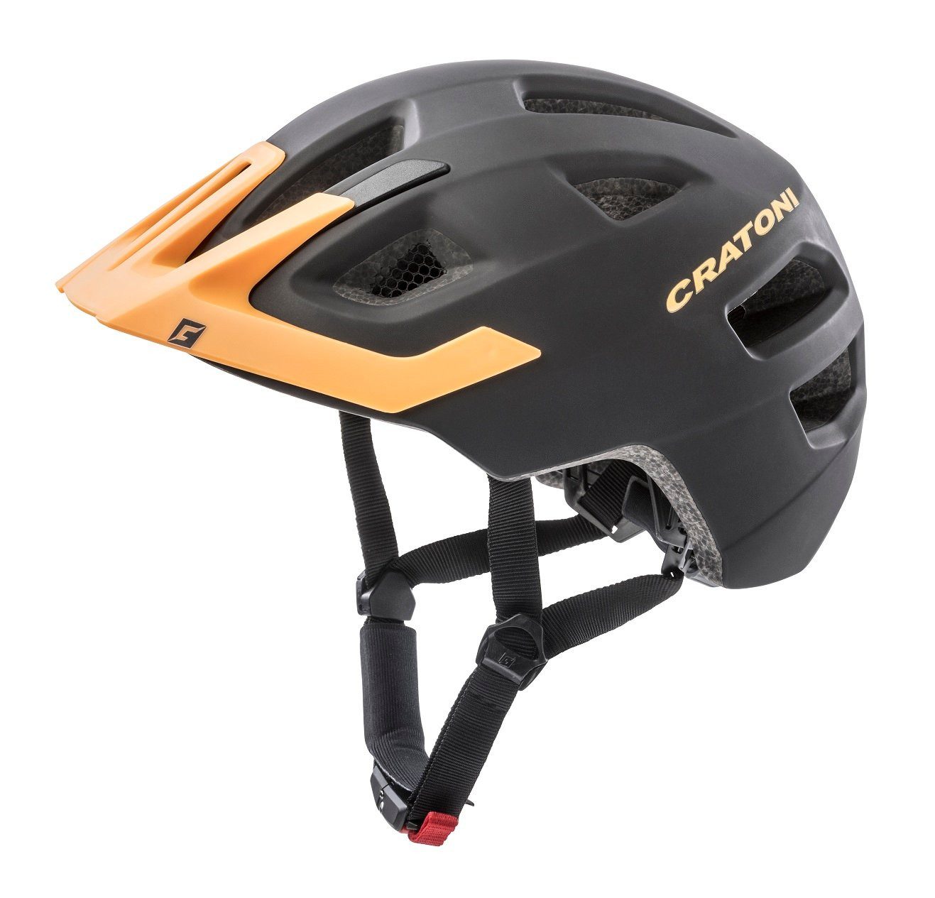 Cratoni Fahrradhelm Maxster PRO matt schwarz/orange