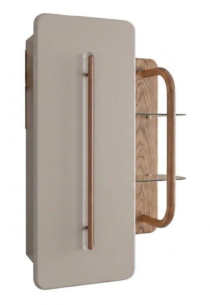 Xlmoebel Hängeregal Regal Stil modern braun Wohnzimmer komfortabel praktisch, 1-tlg.