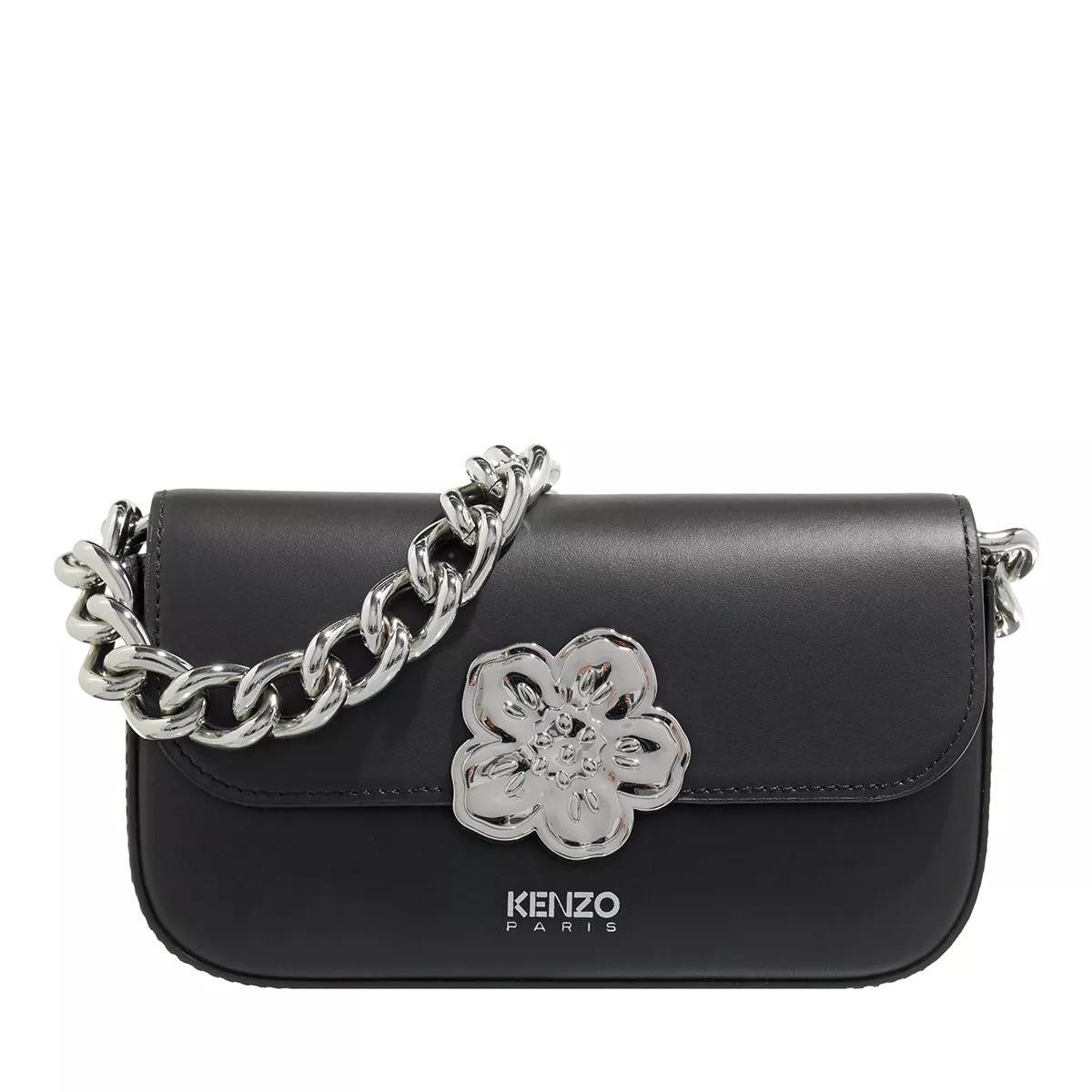KENZO Messenger Bag black keine Angabe 1 tlg. keine Angabe Material Textil Leder Metallkette