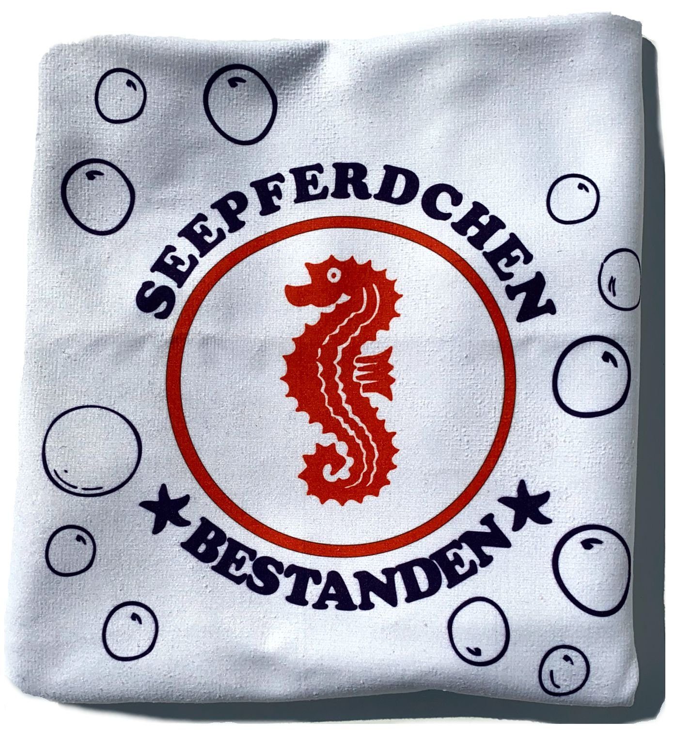 coole-fun-t-shirts Handtuch Seepferdchen Bestanden ! Kinder günstig online kaufen