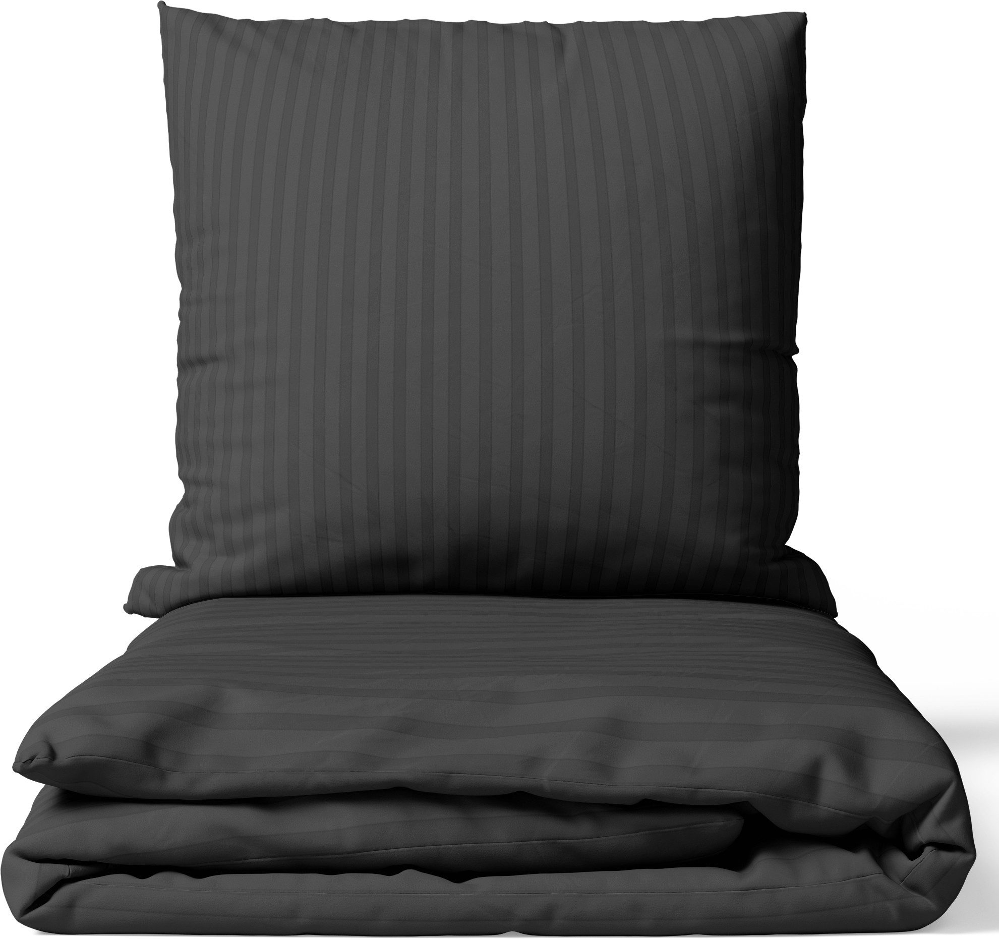 Leonado Vicenti Bettwäsche Luxuriöses Satin Set Damast, Satin, 3 teilig, elegantes Streifen Design, 100% Baumwolle, mit Reißverschluss