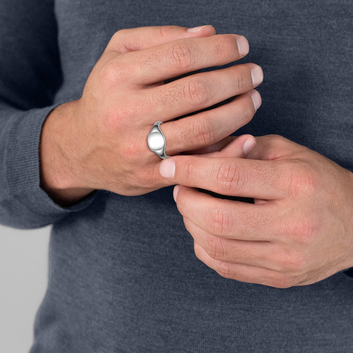 Männerglanz Silberring silber günstig online kaufen