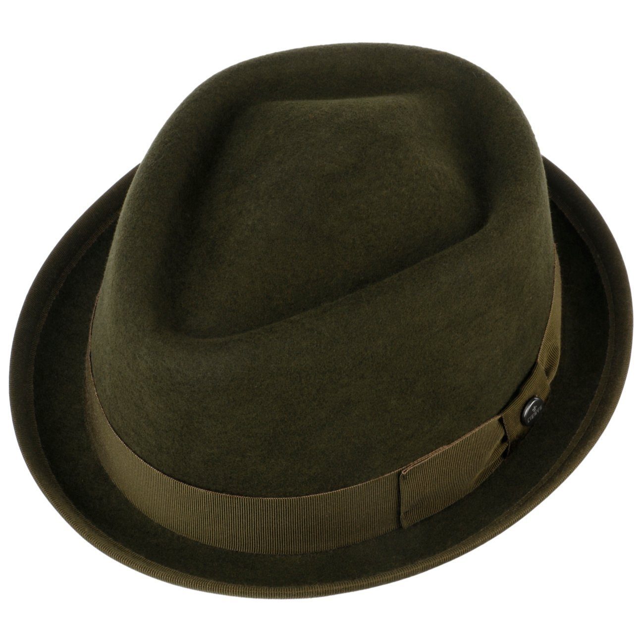 Lierys Fedora (1-St) Trilby mit Ripsband oliv