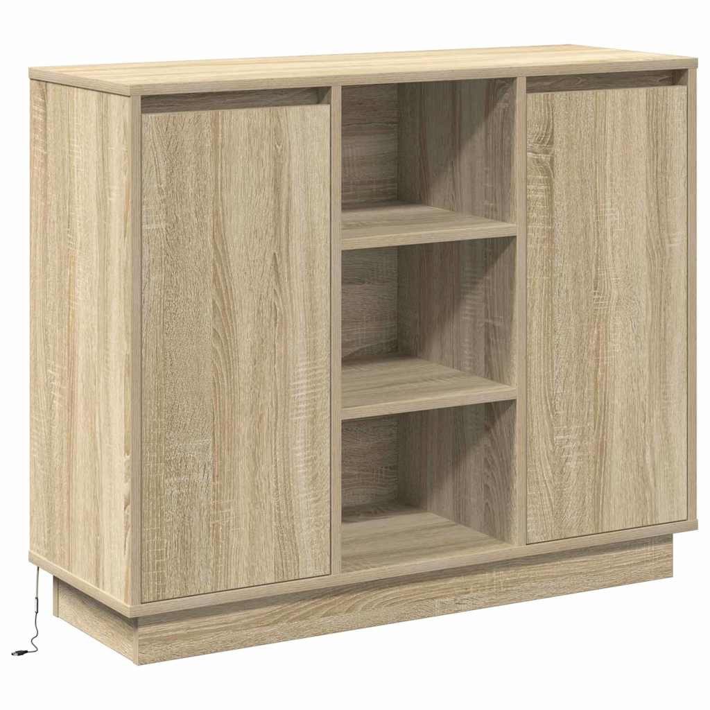vidaXL Badezimmerspiegelschrank Sideboard mit Regal Sonoma günstig online kaufen