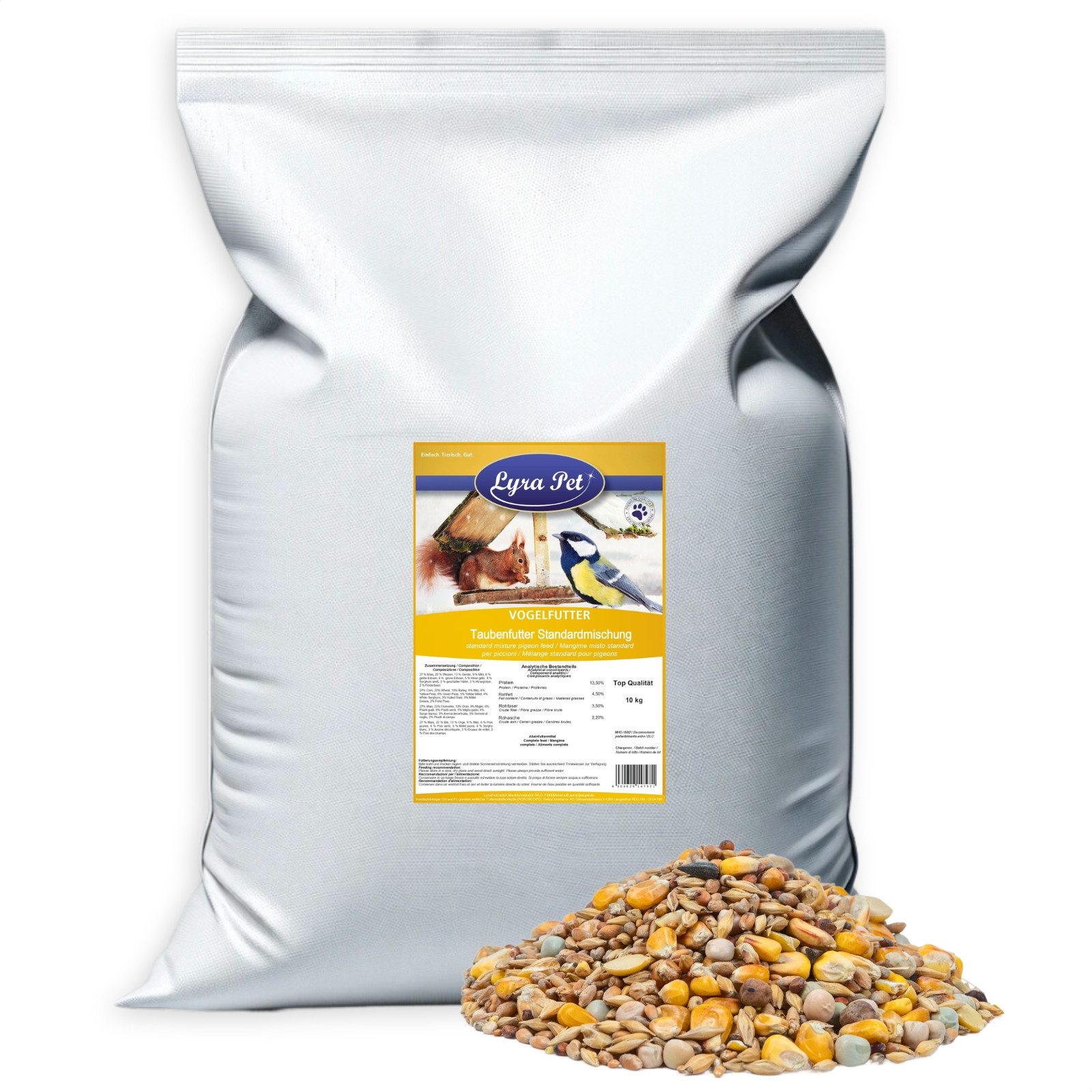 Lyra Pet 10 kg Lyra Pet® Taubenfutter Standardmischung Vogelfutter, für: Wildvogel