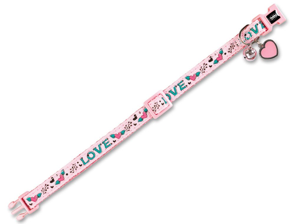 HURTTA Katzen-Halsband Katzenhalsband "LOVE", pink