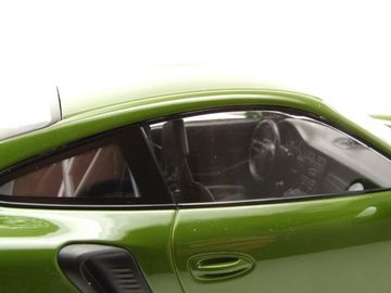 Minichamps Modellauto Porsche 911 GT3 RS (991.2) 2019 grün mit silbernen Felgen Modellauto, Maßstab 1:18