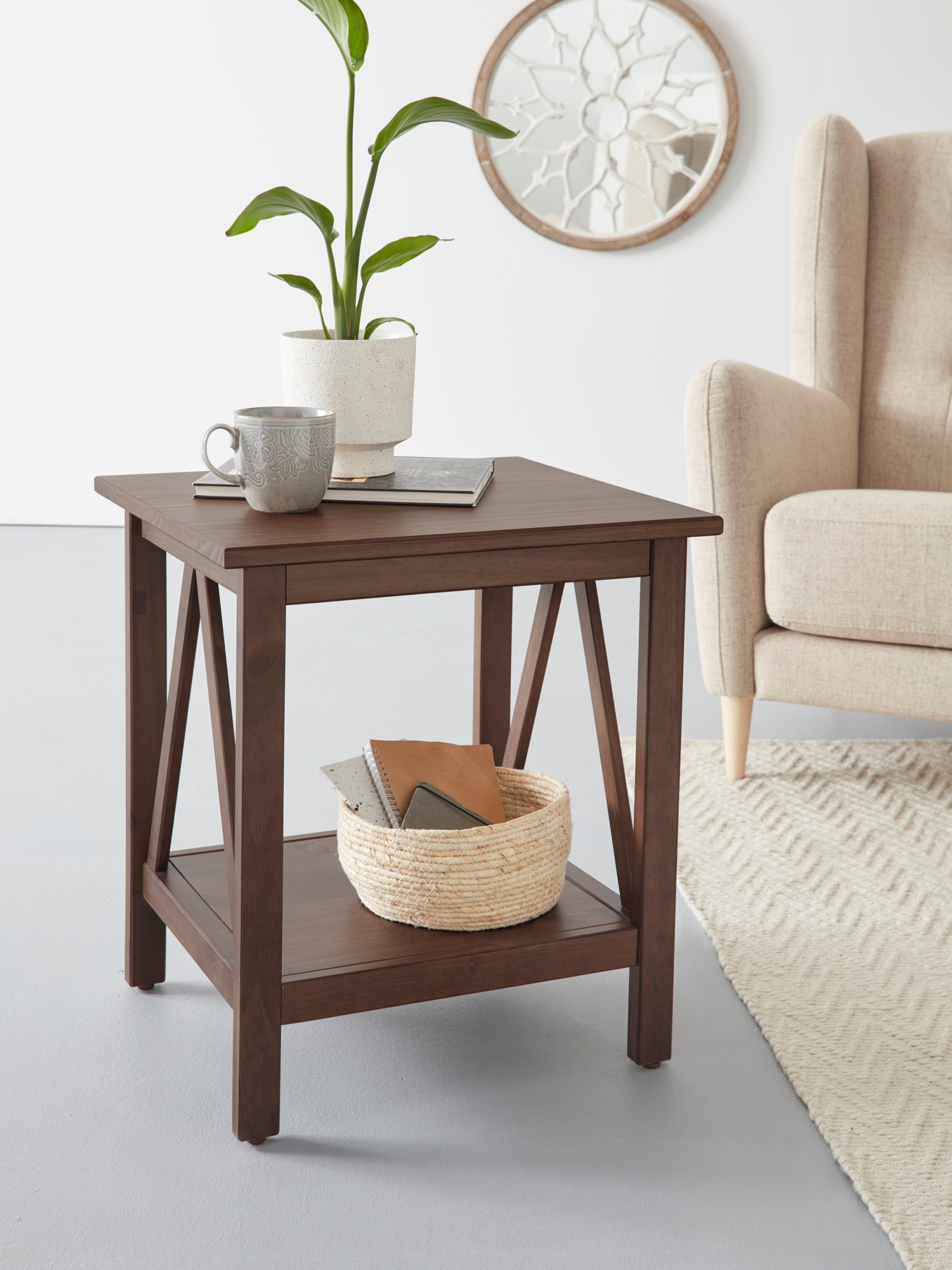 Timbers Beistelltisch Fonville (1-St), Beistelltisch aus Kiefernholz, Ablag günstig online kaufen