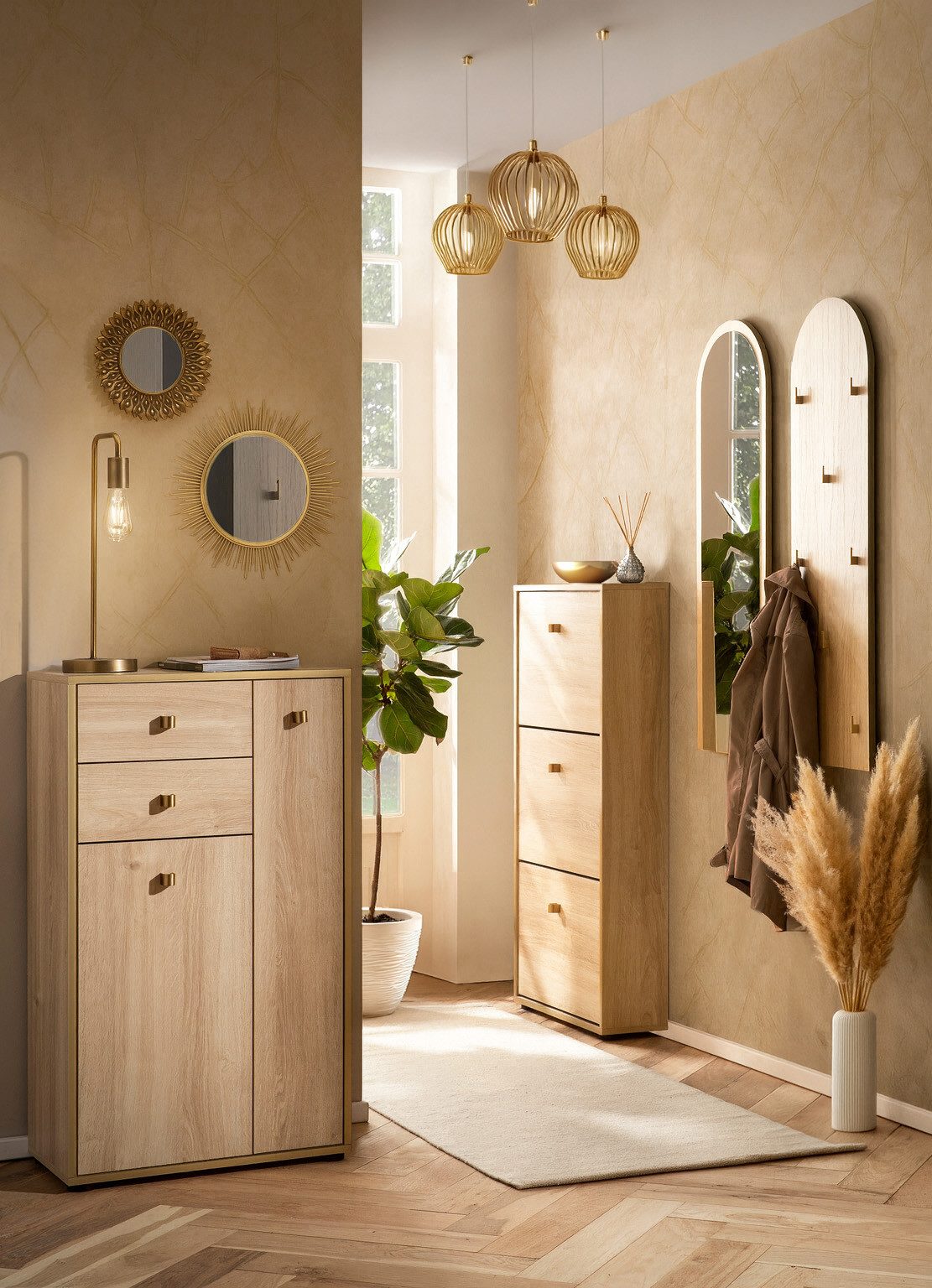 Schildmeyer Wandspiegel Flora, Breite (1-St), Made in Germany