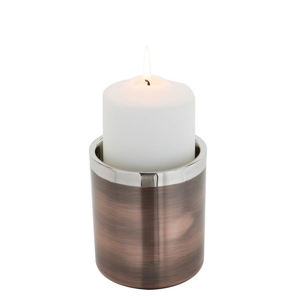 Fink Kerzenhalter VITO, Weihnachtsdeko (1 St), aus Edelstahl, im modernen  Design, Moderner Kerzenhalter