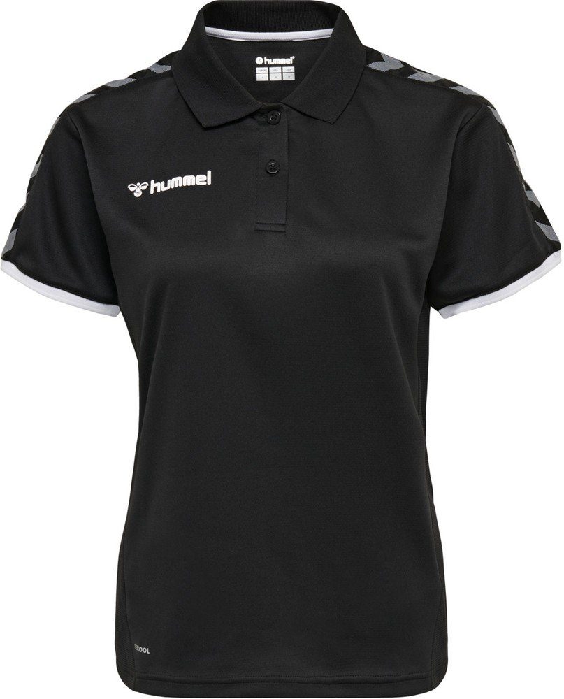 Poloshirt hmlAUTHENTIC Functional (weicher Jerseystoff) Kurzarm schwarz/weiss