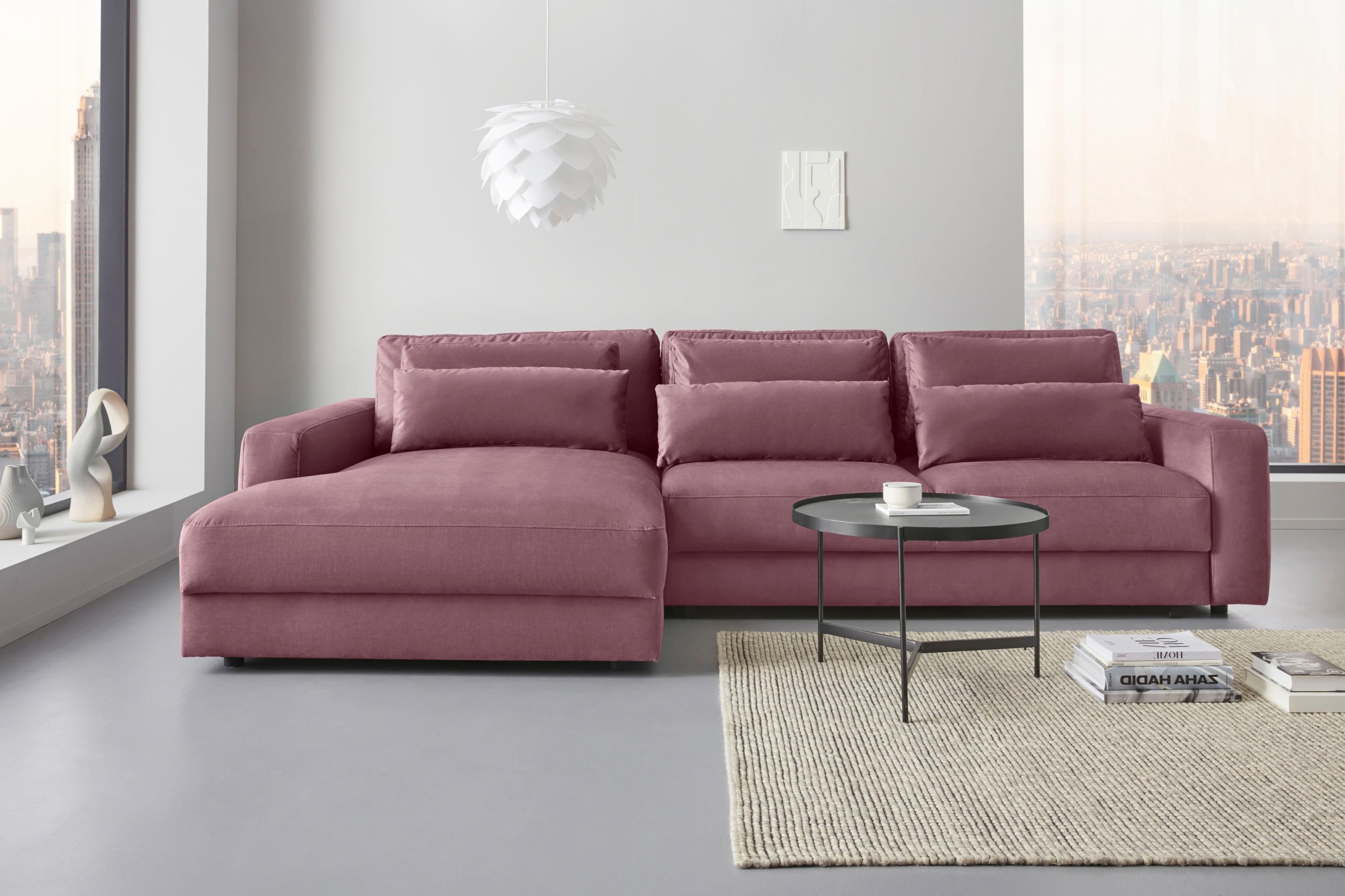 PLACES OF STYLE Ecksofa "Bloomfield, bequem und elegant, OTTOs Choice, Brei günstig online kaufen