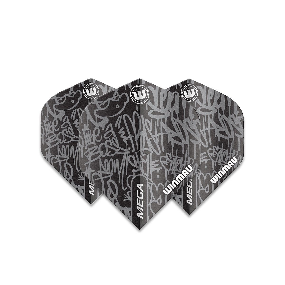 Dart-Flights Flights Winmau Mega Standard Black - 6900.244