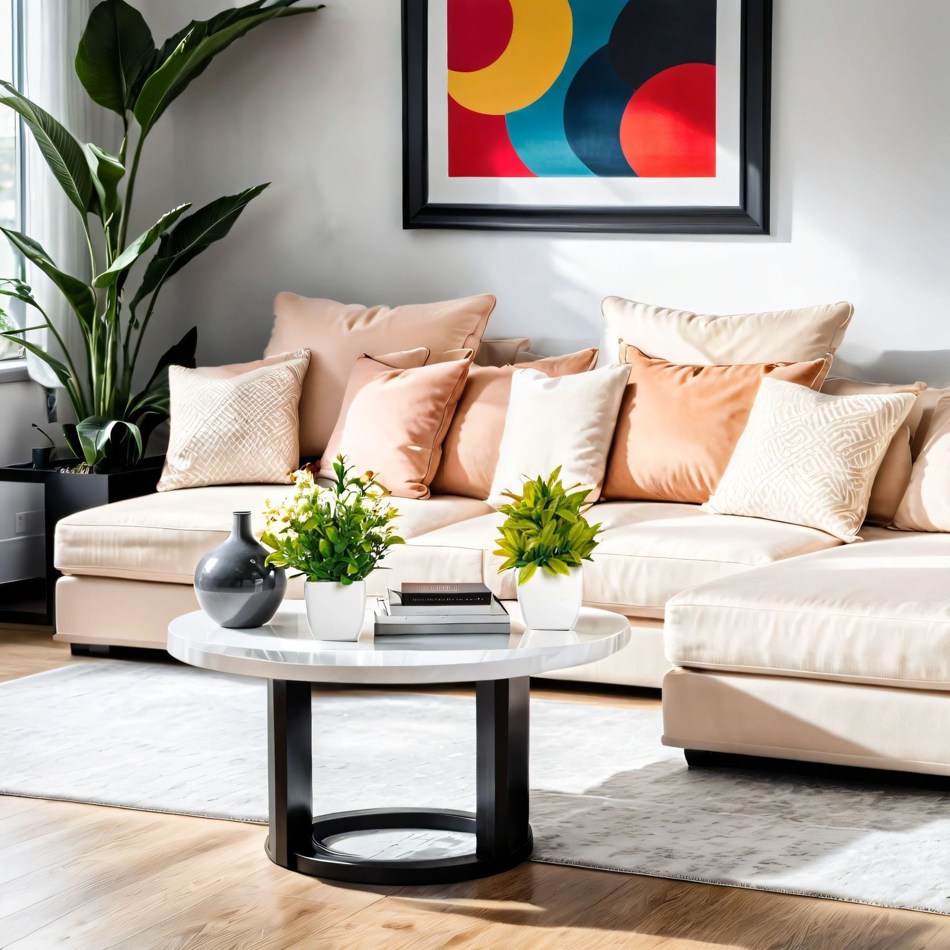 Kunstpflanze 6 Stück Mini Künstliche Pflanzen mit Topf Kunststoff Kunstpflanze, Agger, Für Home Badezimmer Büro Tisch Dekor – Bild 5 von 5
