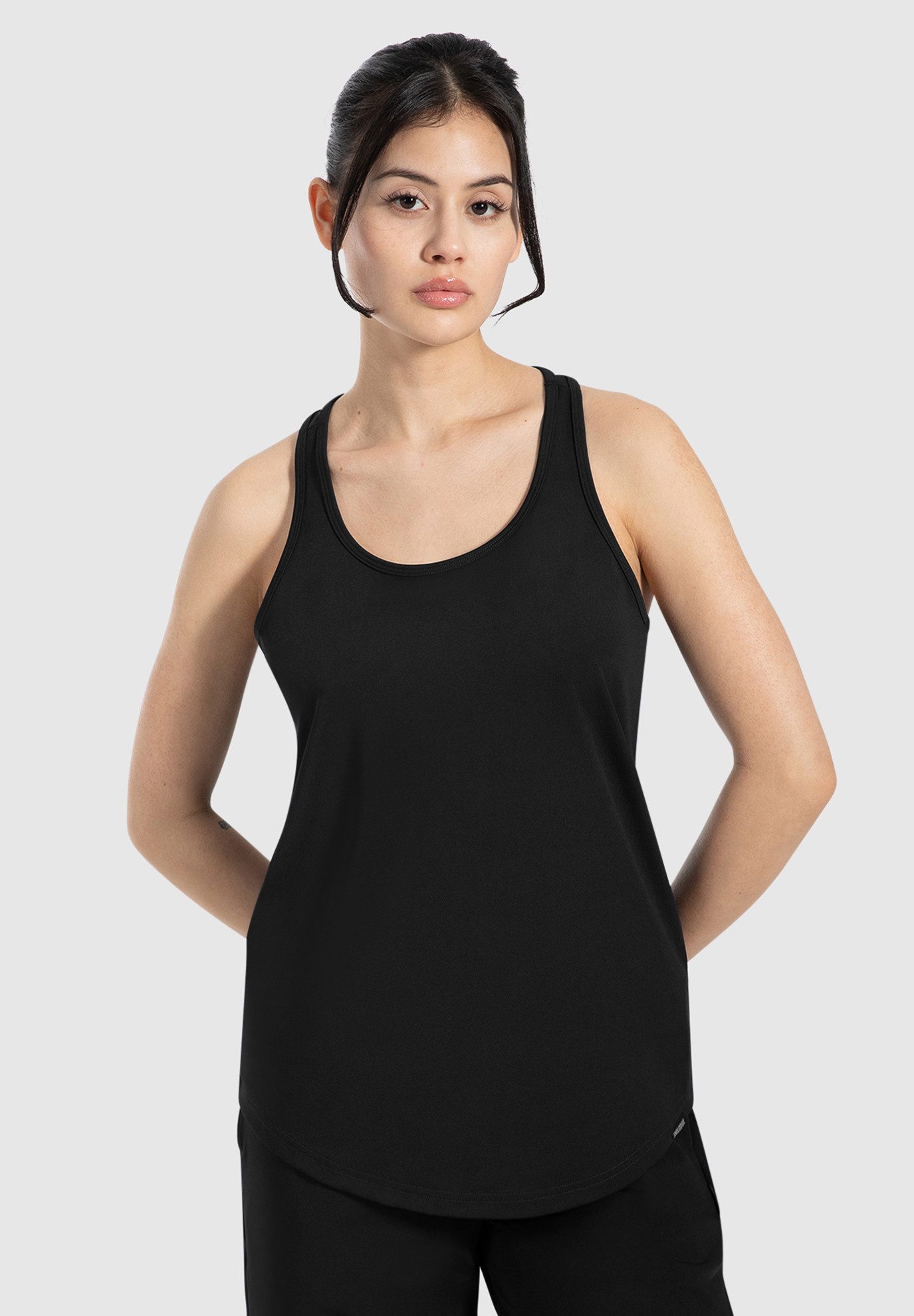 Tanktop Meggy, Racerback Sporttop, taillierte Passform & elastisches Material