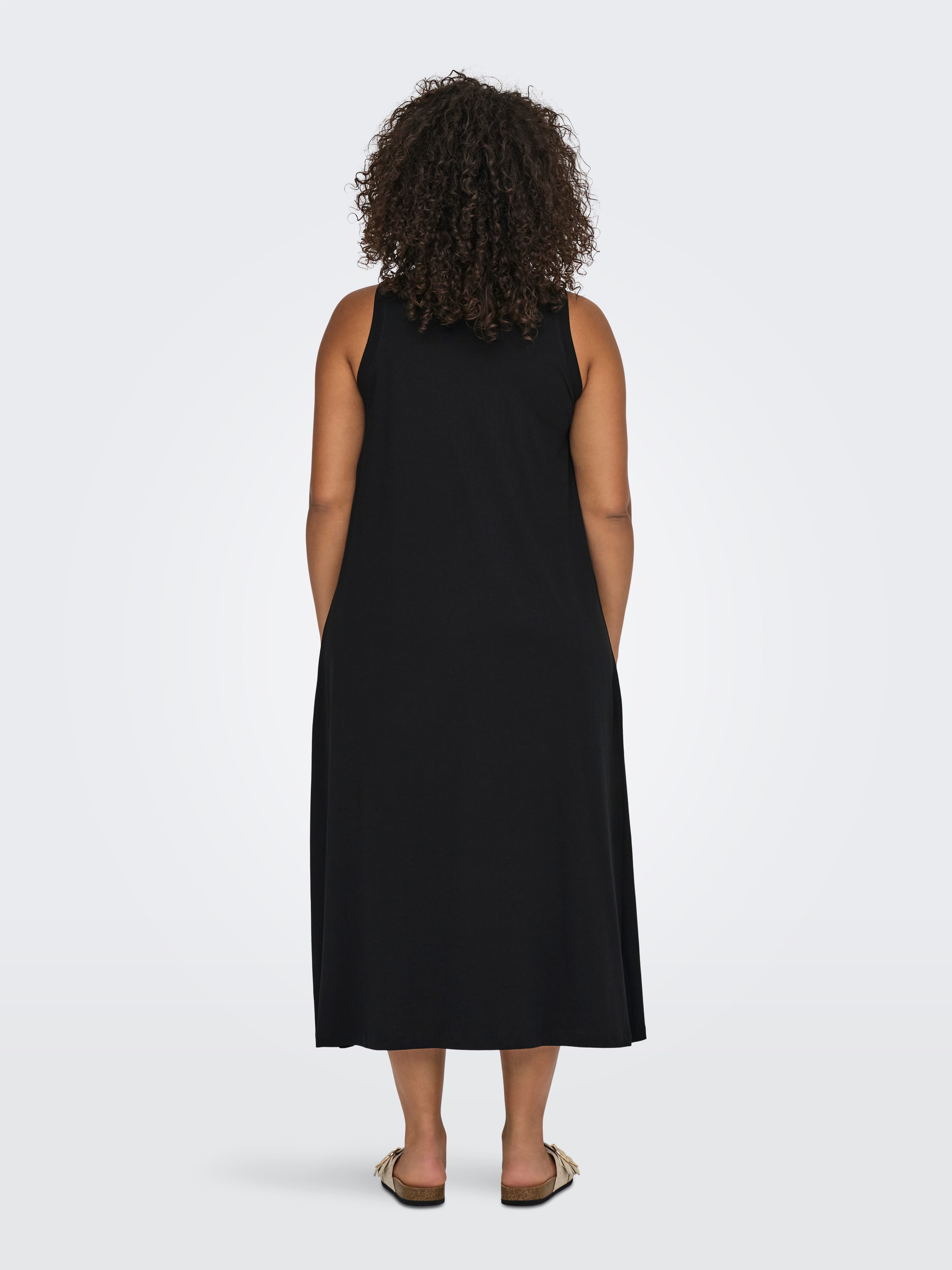 ONLY CARMAKOMA Shirtkleid CARMAY LIFE S/L CALF V-NECK DRESS JRS Sommerkleid günstig online kaufen