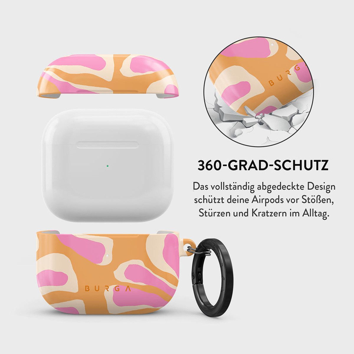 BURGA Kopfhörer-Schutzhülle Burga Hardcase Hülle Apple AirPods 3 - Aloha
