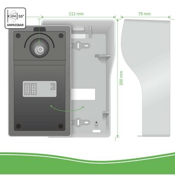 Elro DV477IP4 Video-Türsprechanlage (Innenbereich, Außenbereich, 5-tlg., Video Gegensprechanlage mit 4 Monitoren und App)