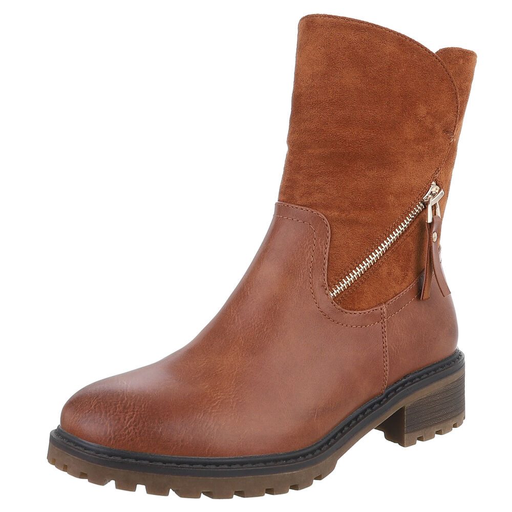 Ital-Design Stilvolle Stiefeletten mit Reißverschluss für günstig online kaufen