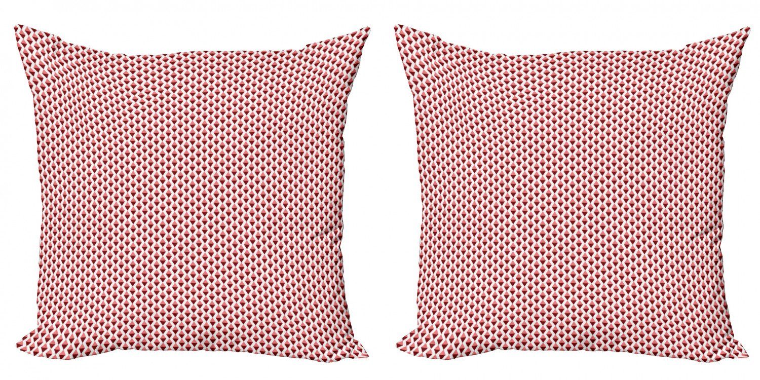 Kissenbezüge Modern Accent Doppelseitiger Digitaldruck, Abakuhaus (2 Stück), Geometrisch Vertikale Ausrichtung Moderne