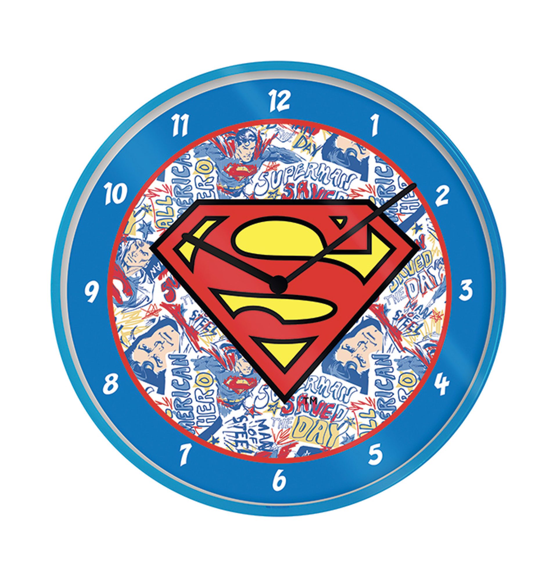 Wanduhr Wanduhr - Wand-Uhren - Superman - Logo