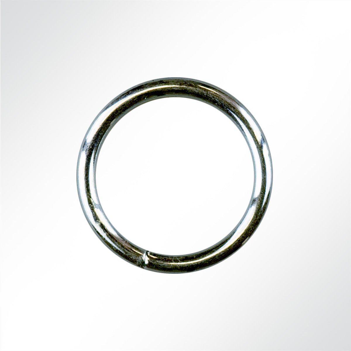 LYSEL® Gardinenring 27mm (Innenmaß) Rundring geschweißt aus Stahl verzinkt, (100-St) – Bild 2 von 2