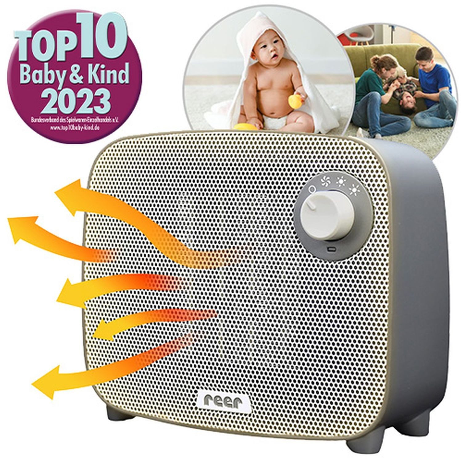 Wickeltisch-Heizstrahler FeelWell 3in1