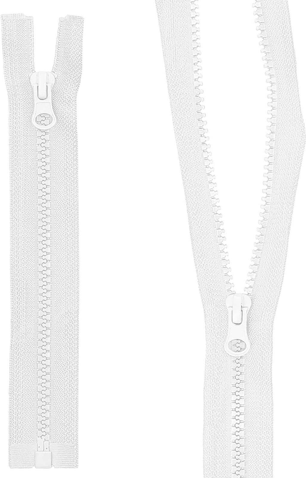 mumbi Reißverschluss Reißverschluss teilbar Kunststoff Reißverschlüsse Zipper grobe Zähne