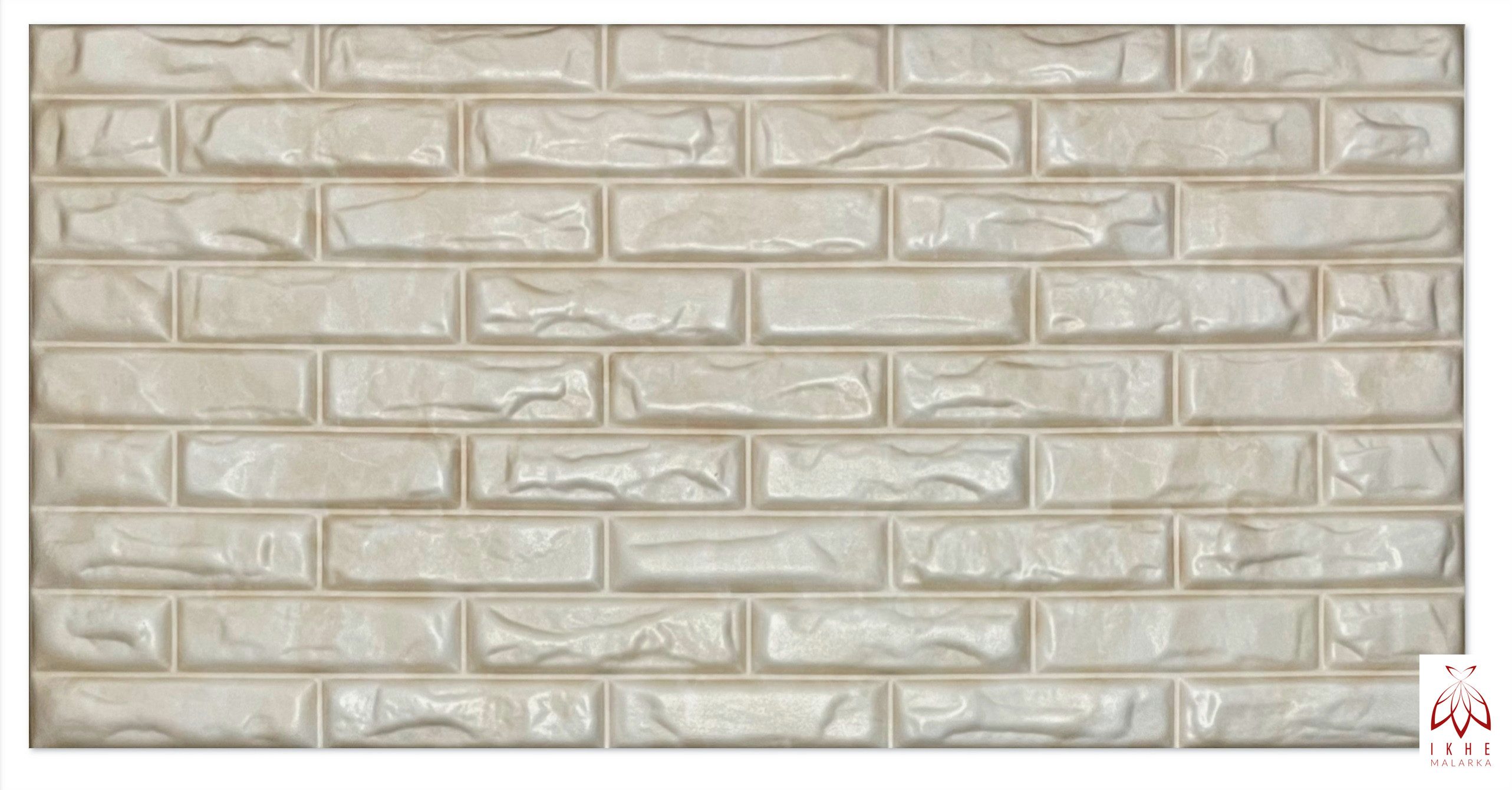 IKHEMalarka 3D Wandpaneel 4,10,16 Quadratmeter Polystyrol Deckenpaneele XL Brick, BxL: 50,00x100,00 cm, 0,50 qm, (32-tlg) Ziegeloptik Steinoptik Backstein Wandpaneele