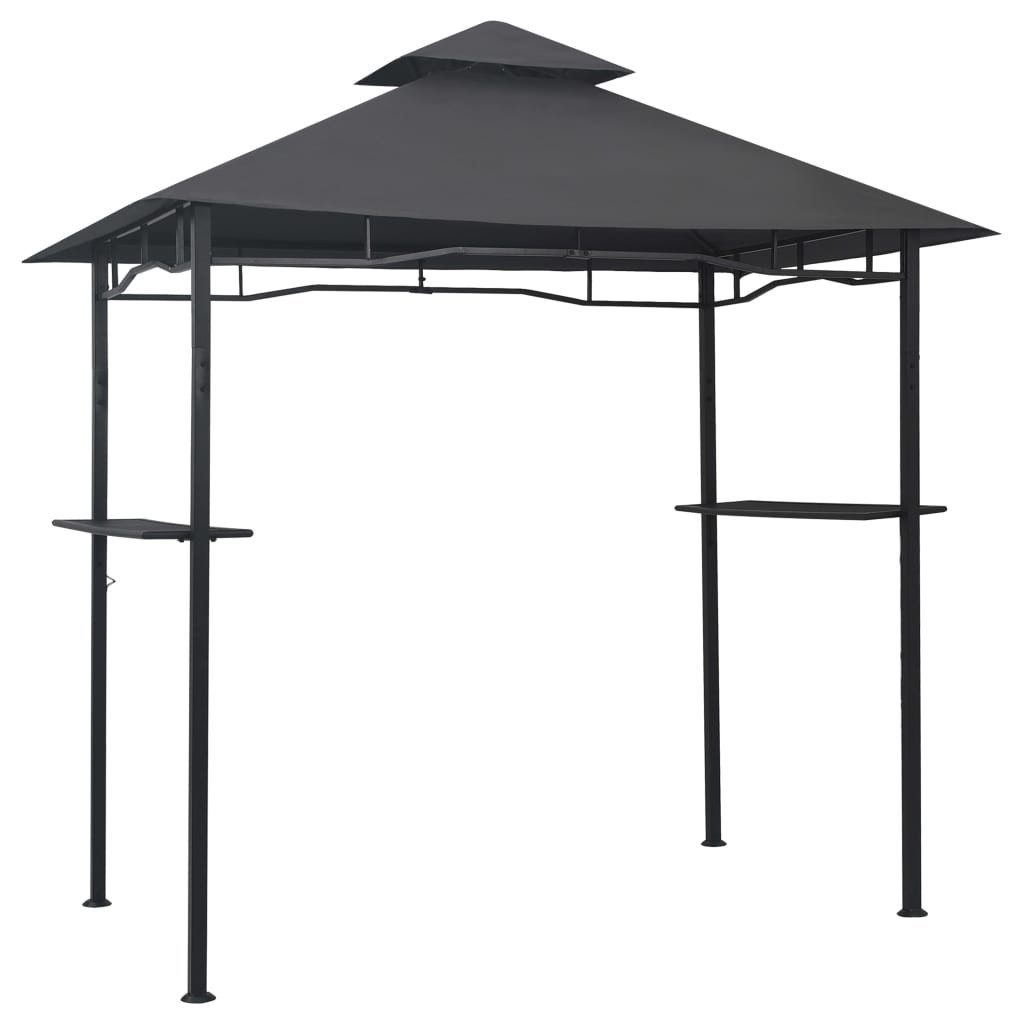 vidaXL Partyzelt BBQ-Pavillon 240x150x255 cm Anthrazit Stahl