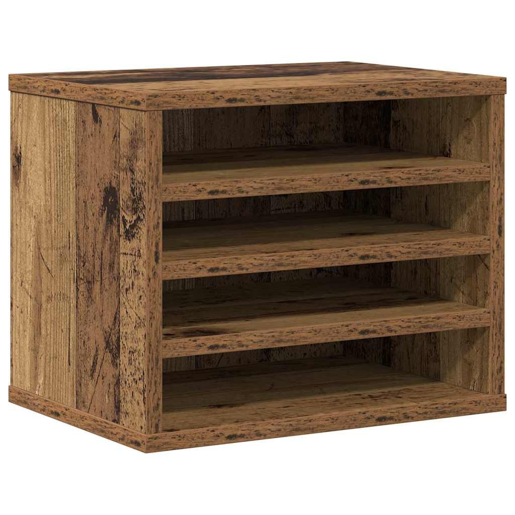 vidaXL Organizer Schreibtisch Organizer Altholz 36 x 26 x 29,5 cm Holzwerkstoff (1 St)