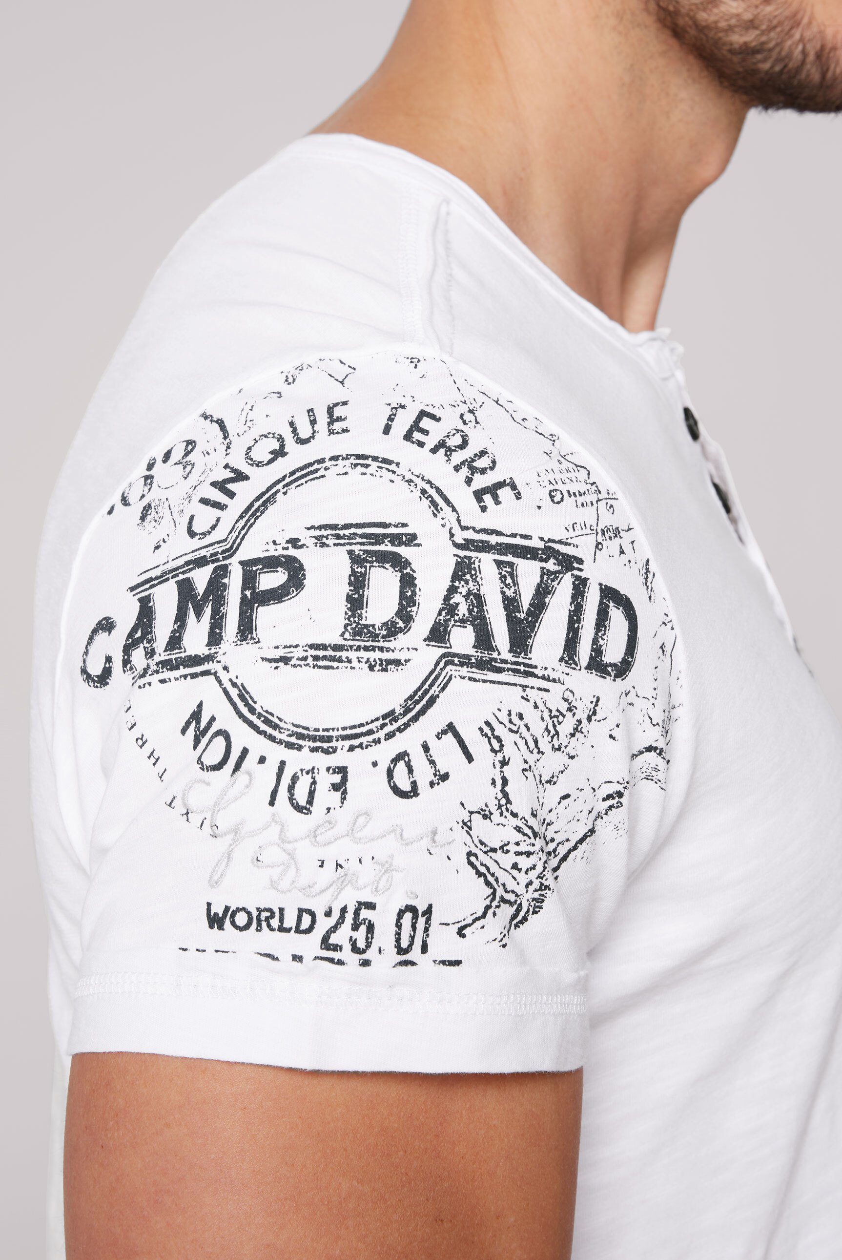 opticwhite aus Baumwolle CAMP Henleyshirt DAVID
