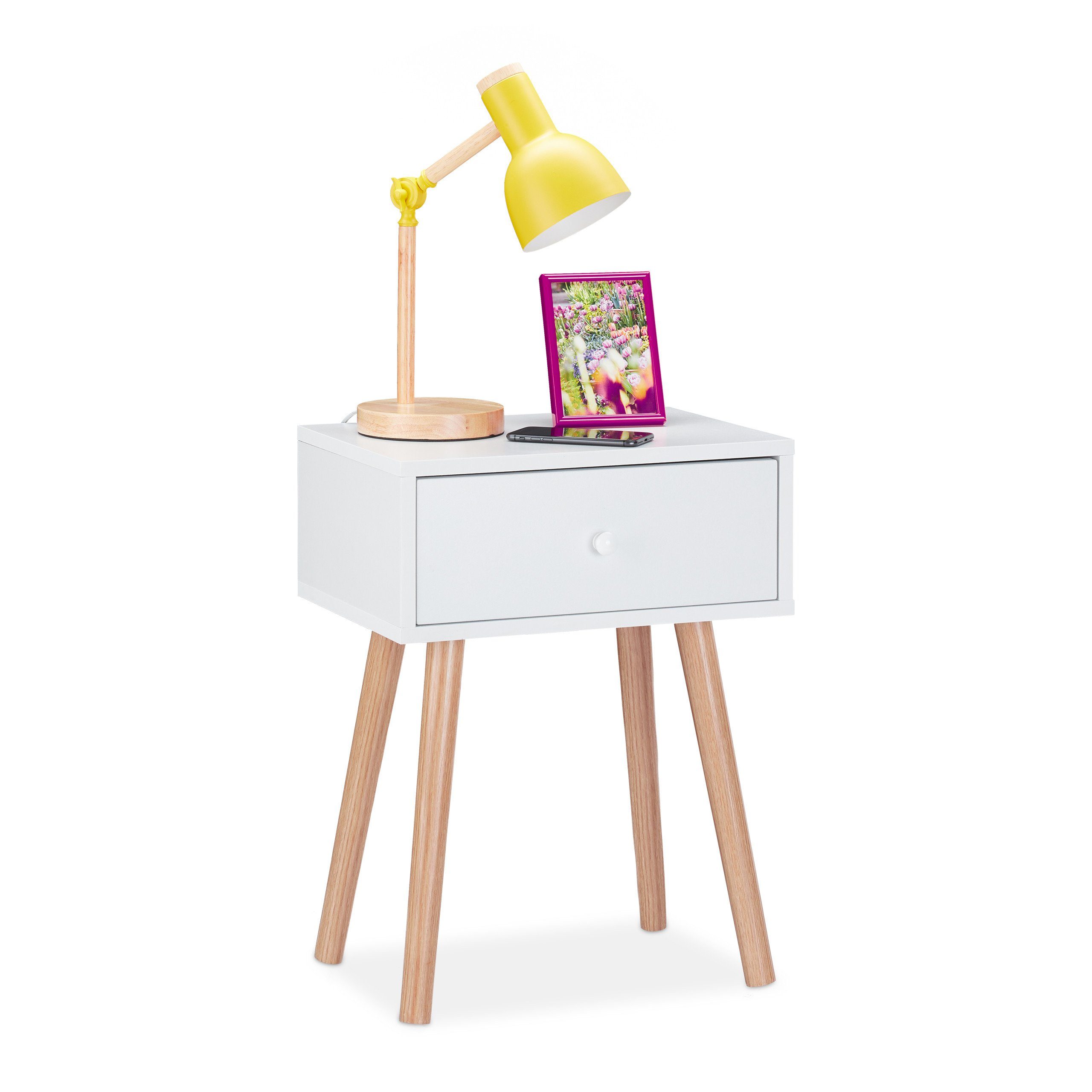 relaxdays Nachttisch skandinavisch günstig online kaufen